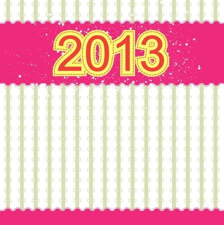 2013 new year banner retro designのイラスト素材