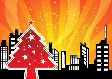 City celebrations christmas のイラスト素材