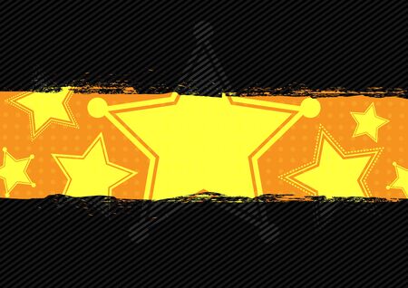 star grunge banner designのイラスト素材