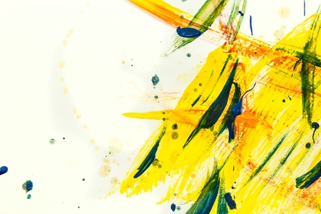yellow watercolor paint background
