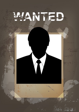 grunge wanted posterのイラスト素材