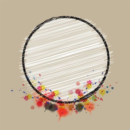 artistic abstract frame designのイラスト素材