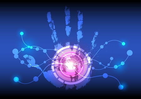 abstract innovation technology conceptのイラスト素材