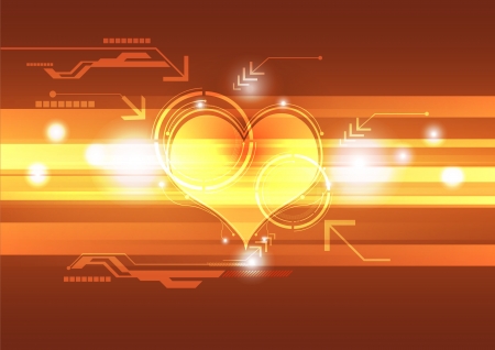 cardiograph technology conceptのイラスト素材