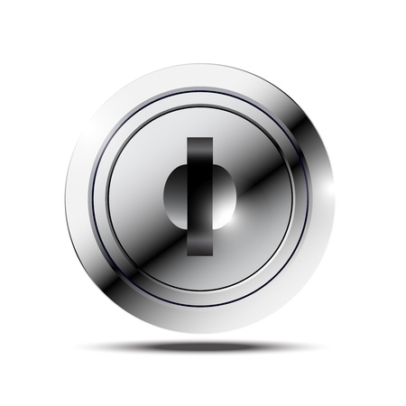 metallic keyholeのイラスト素材