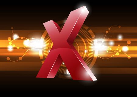 cross symbol with technology backgroundのイラスト素材