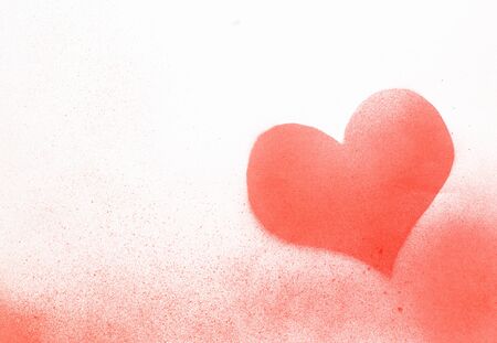 spray painted heartの写真素材