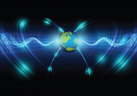 global telecoms concept backgroundのイラスト素材