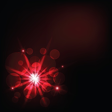 red dark light and bokeh backgroundのイラスト素材