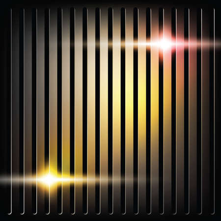 glowing light on metallic grillのイラスト素材