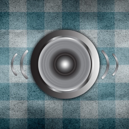 speaker symbol on dirty backgroundの写真素材