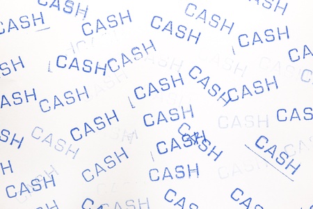 rubber stamp cash pattern
