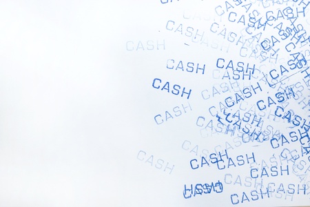 rubber stamp cash patternの写真素材
