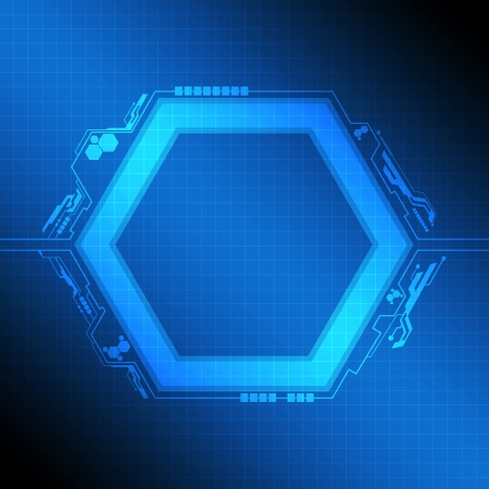 polygon frame modern designのイラスト素材