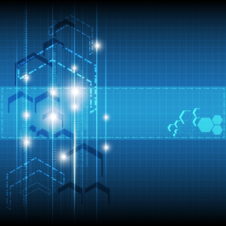digital arrow backgroundのイラスト素材