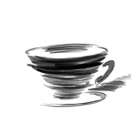 sketching and drawing cupの写真素材