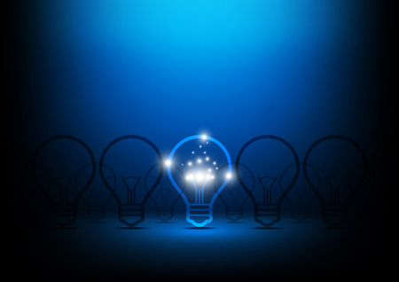abstract creative lamp conceptのイラスト素材