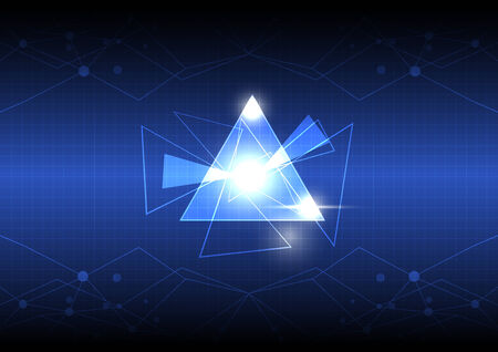 abstract triangle designのイラスト素材