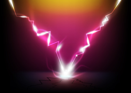 thunderbolt attack のイラスト素材