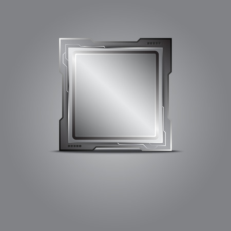 metallic microchipのイラスト素材