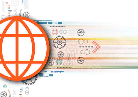 future global communication illustration, internet of things