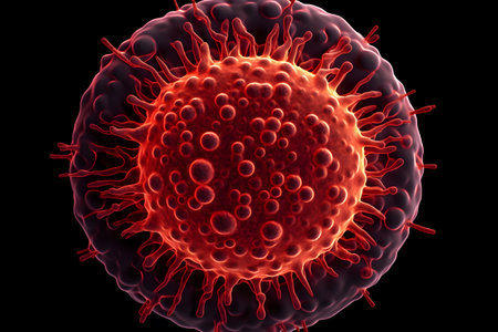 Blood cell structure science health concept. Microscope of Veins Illustration by GenerativeAIの素材