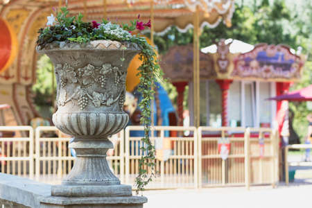 Detail of architecture in the game park.の写真素材