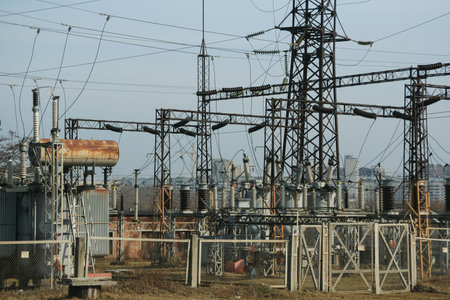 Energy infrastructure, substances and power lines.