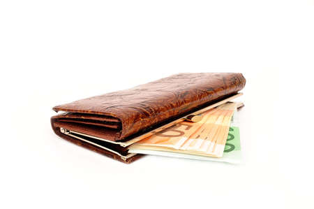 A woman's purse full of money