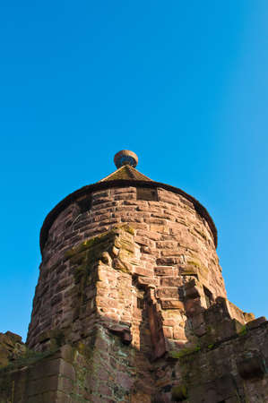 Stork Tower and the remains of city walls Lahr / Germanyの写真素材