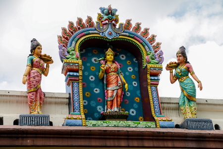 Old beautiful temple in Republic of Singaporeの写真素材