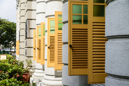 Modern architecture and art in Republic of Singaporeの写真素材