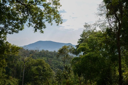 Traditional village in Nothern Thailand, southeast Asiaの写真素材