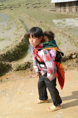 Sapa village, Northern Vietnam, 26.12.2012のeditorial素材