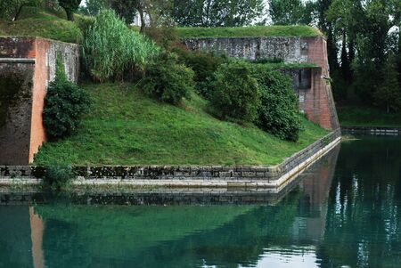 Nature of Garda lake in Italy, Europeの写真素材