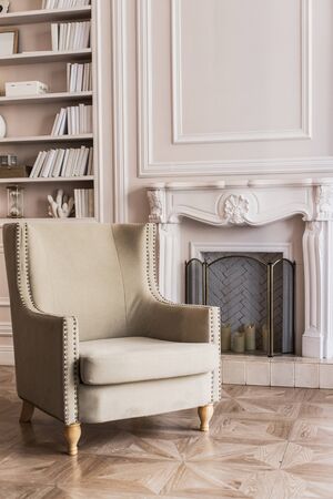 Light home interior made in minimalistic styleの写真素材