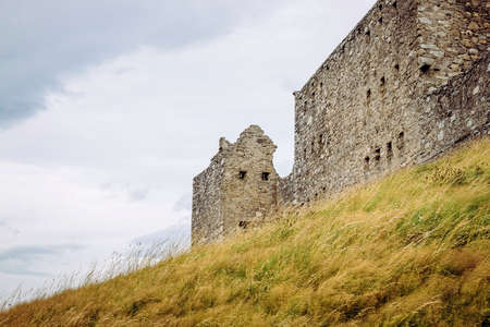Ruthven Barracks by Ruthven in Badenoch, Scotland in Europe UK. Built in 1719.
