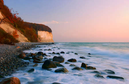 Ruegen Kreidekueste in Sassnitzの写真素材