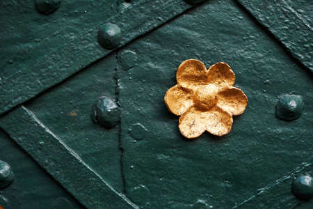 Detail of an old door medievial