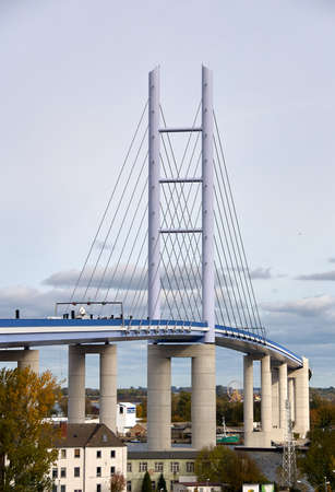 bridge hig-rise to isle of Ruegenの写真素材