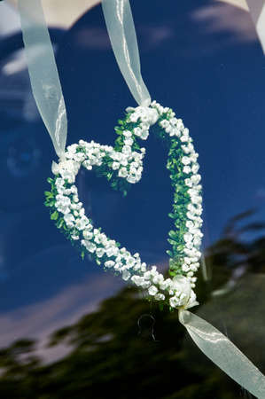 wedding car decorationの写真素材