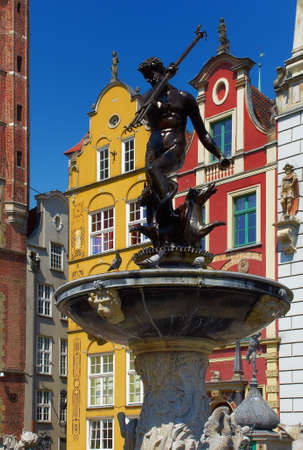 famous neptune sculpture in gdansk