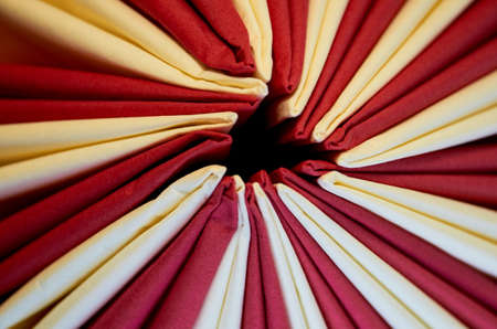 napkins folded for weddingの写真素材