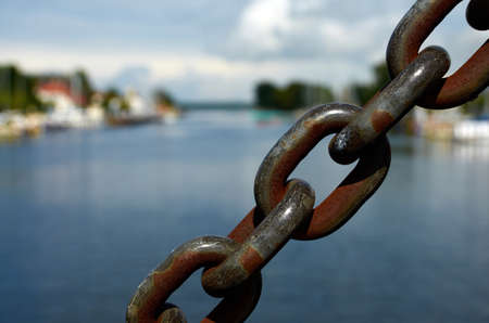 strong iron chainの写真素材