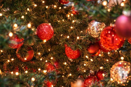 christmas glitter ball baubleの写真素材