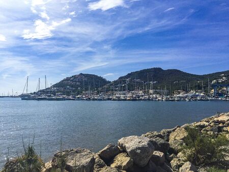 Marina from Port d? Andratx, Spain in Mallorcaの写真素材