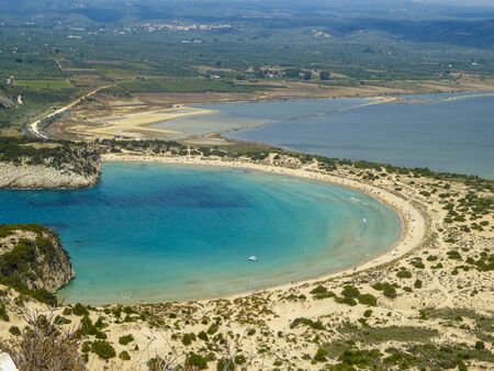 Oxeye Bay at Pylos Greeceの写真素材