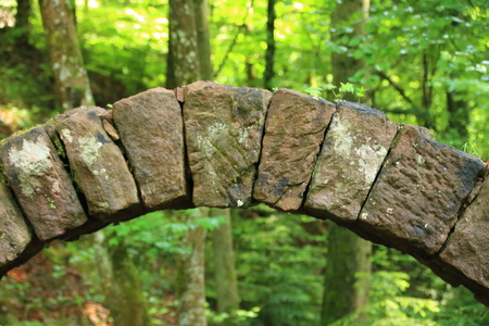 Keystone in the park.の写真素材