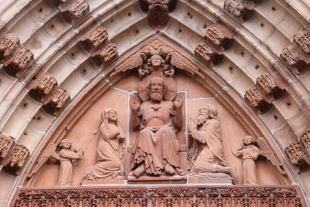 Detailed view of the Wetzlar monasteryの写真素材