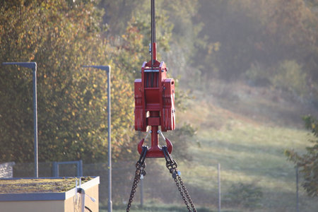 Load hook from a mobile crane